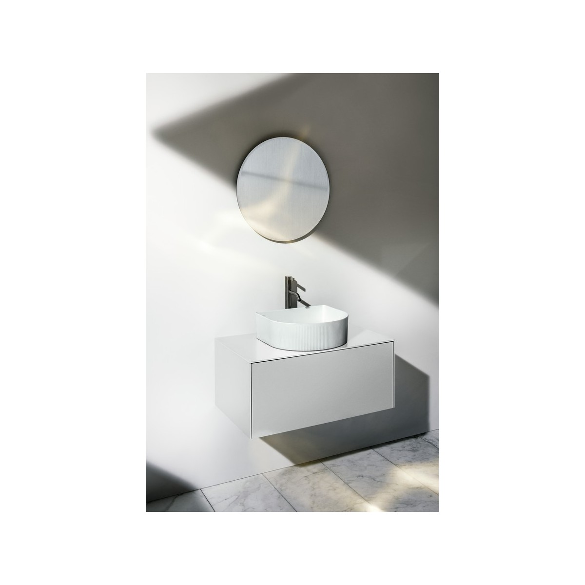 Meuble 1 tiroir sonar 80 blan - LAUFEN H4054110341701 