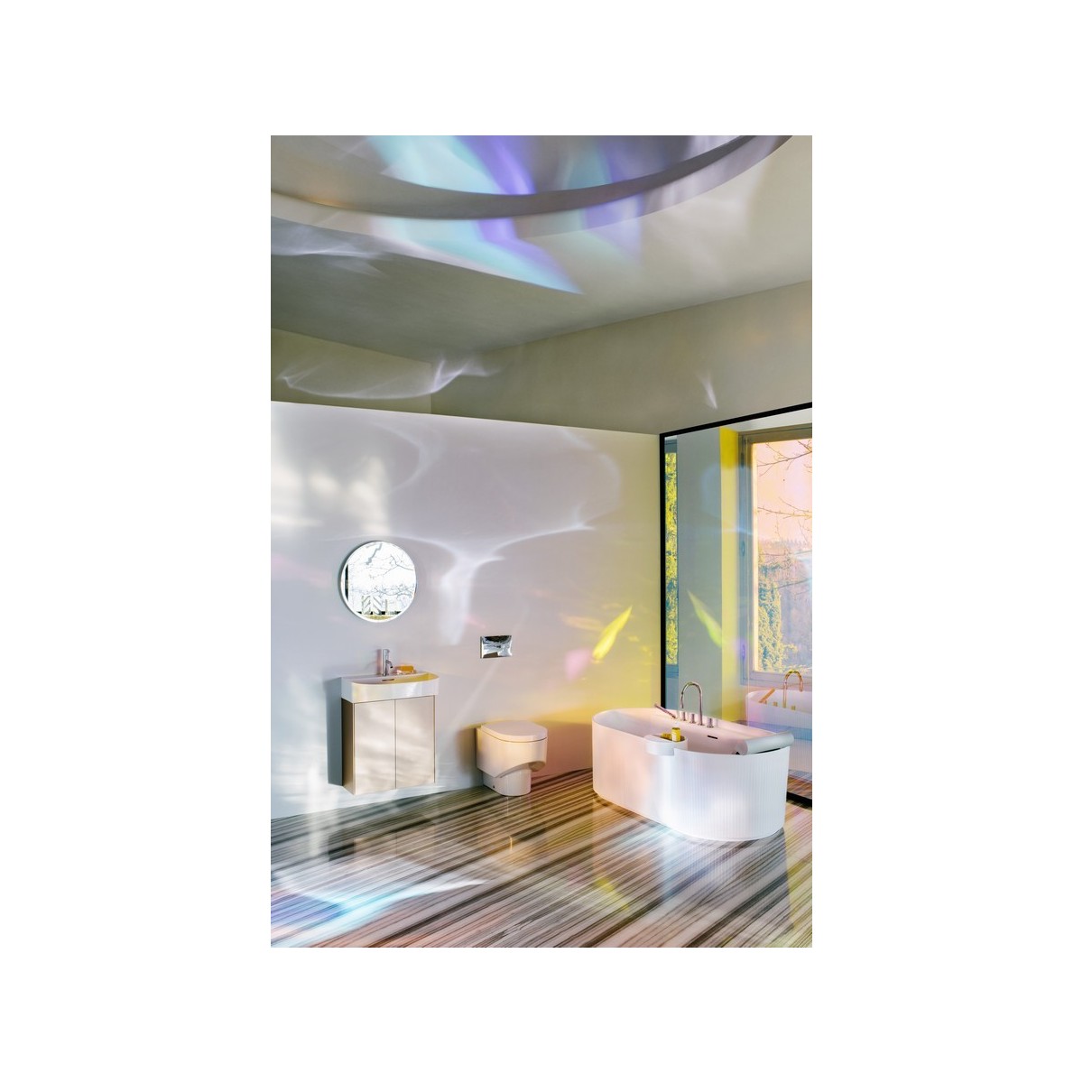 Sonar meuble sous lavabo 2 portes pour lavabo 810342 580x240x600mm titane - LAUFEN H4054830340421 