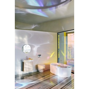 Sonar meuble sous lavabo 2 portes pour lavabo 810342 580x240x600mm titane - LAUFEN H4054830340421 