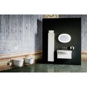 The new classic meuble 1 tiroir pour lavabo 813855 775x315x345mm blanc mat - LAUFEN H4060410851701 