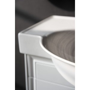 The new classic meuble 2 tiroirs pour lavabo 813855 775x315x345mm blanc mat - LAUFEN H4060420851701 