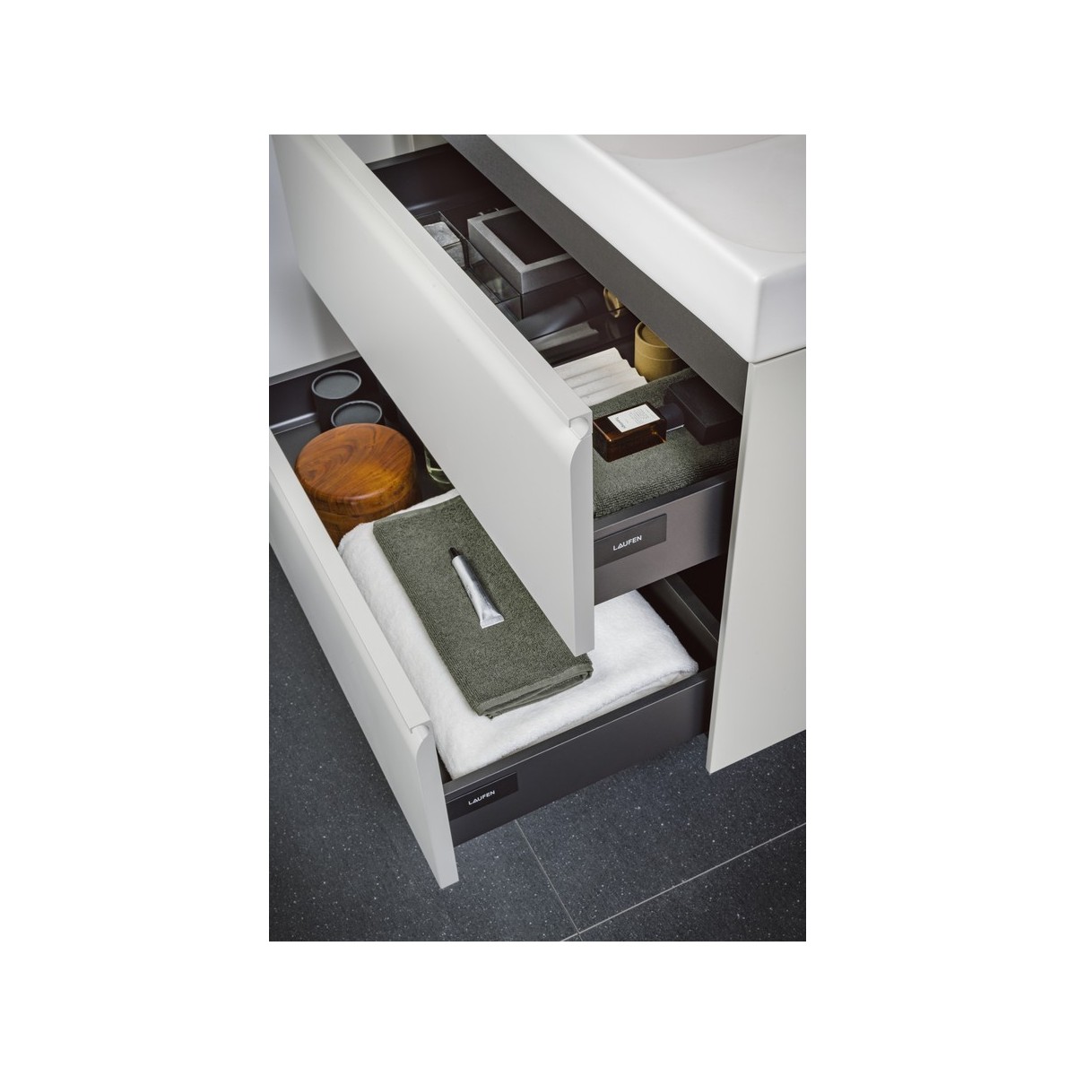 Meda meuble sous lavabo 800 2t pour lavabo 817116 cappuccino 785x450x515 mm - LAUFEN H4216020114651 