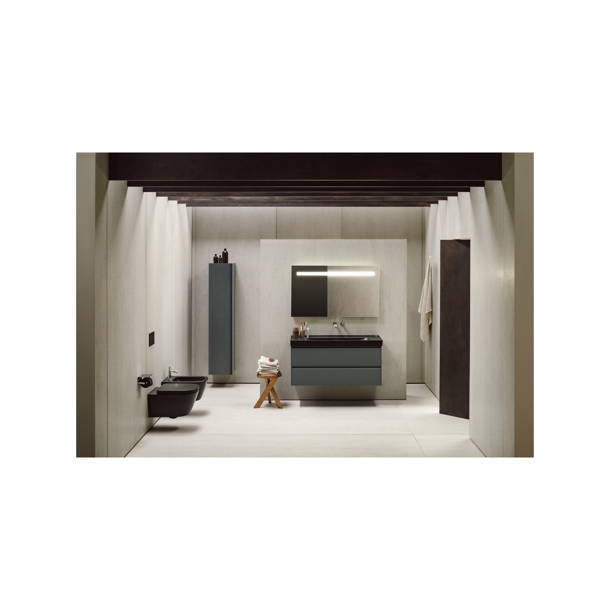 Meda meuble sous lavabo 1200 2t pour lavabo 814111 chêne sauvage 1180x450x515 mm - LAUFEN H4216320112671 