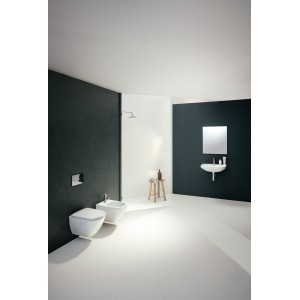 Frame 25 miroir avec cadre aluminium 600mm 600x25x700mm noir mat - LAUFEN H4474029004501 