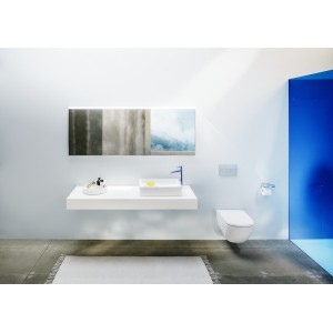 Frame 25 miroir avec cadre aluminium 1500mm 1500x25x700mm noir mat - LAUFEN H4474099004501 