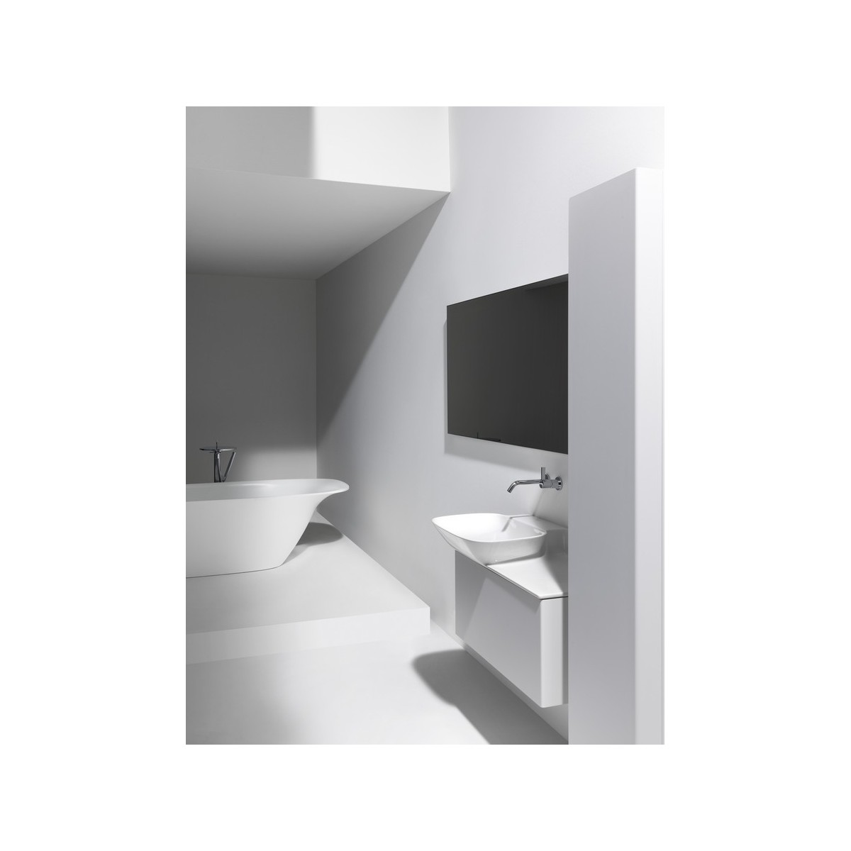 Lavabo meub. asym g ino 90 grap - LAUFEN H8133017581041 