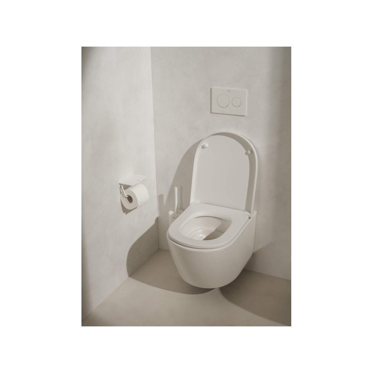 Meridian abattant frein de chute déclipsable en urea charnières en acier inox - ROCA A801F92621 