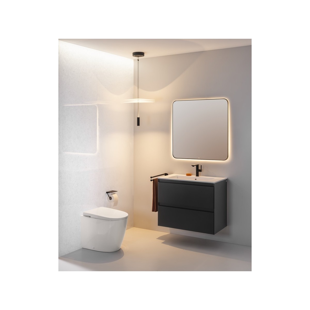 Avant wc au sol rimless, réservoir intégré alimentation hydraulique interne - ROCA A80336MS0W 