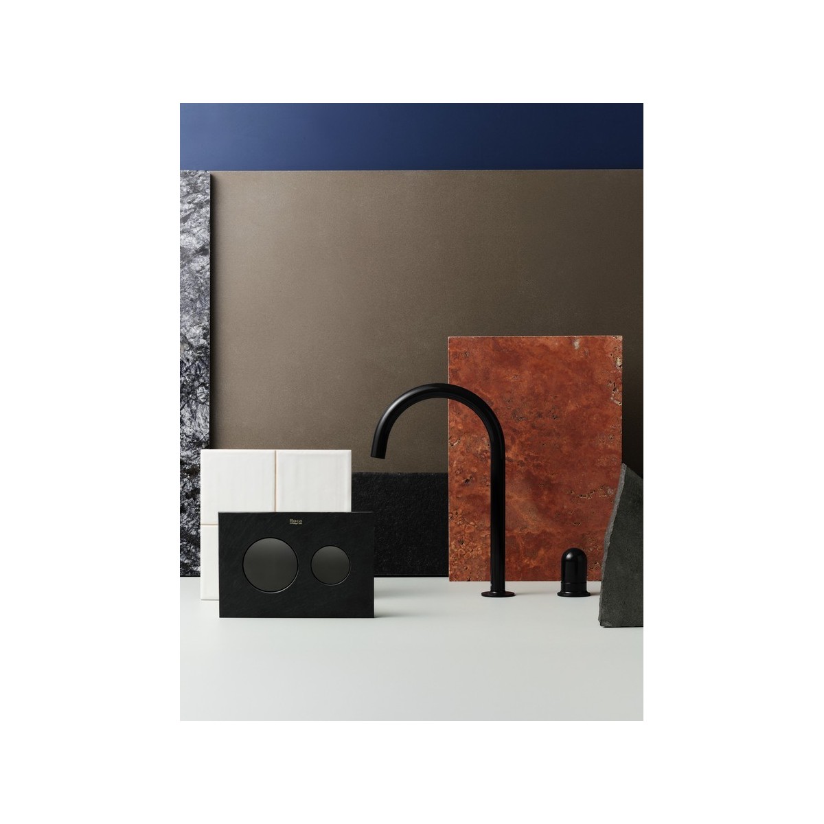 Ps3 double pour bâti-support duplo s noir mat - ROCA A890223306 