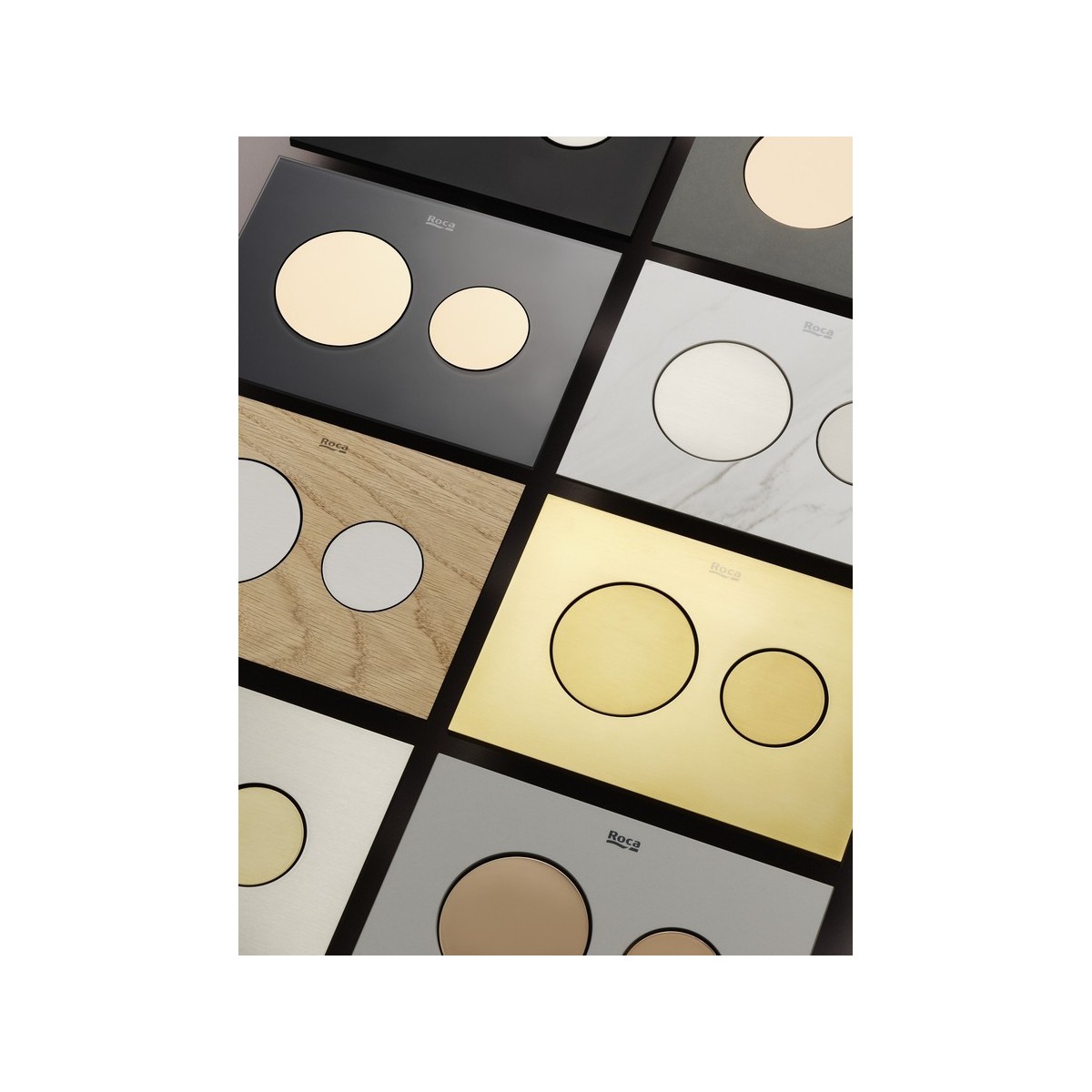 Ps3 boutons pour combiner avec panneau frontal ps3 or brossé - ROCA A8904233VA 