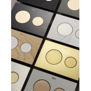 Ps3 boutons pour combiner avec panneau frontal ps3 or brossé - ROCA A8904233VA 