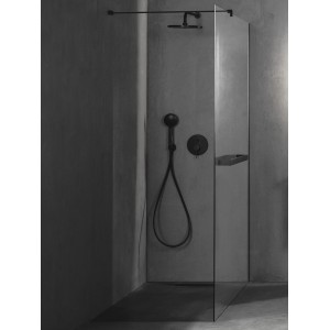 Bras Mural Pour Pomme De Douche L400 Noir Mat-Roca A5B0250Nb0 