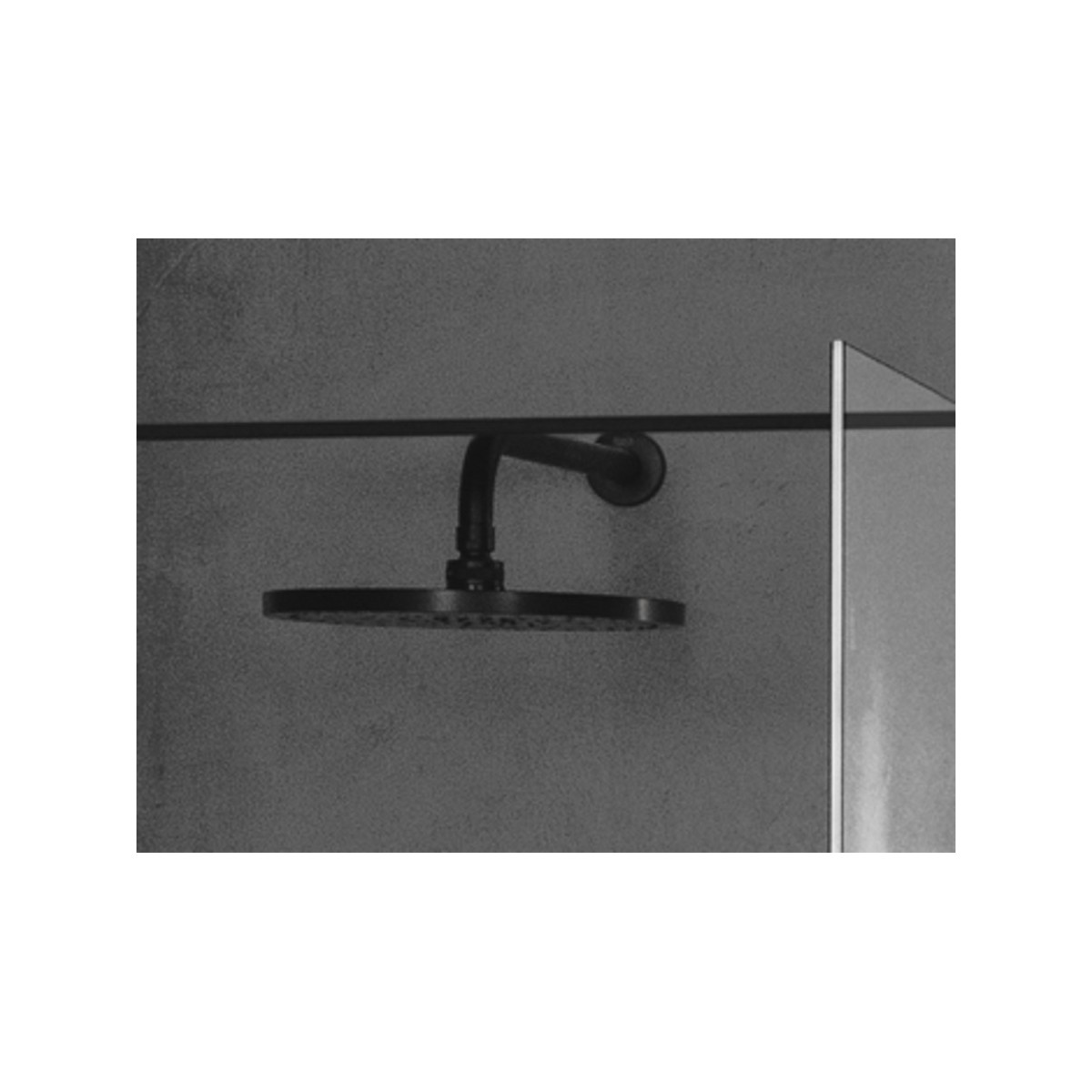 Bras Mural Pour Pomme De Douche L400 Noir Mat-Roca A5B0250Nb0 