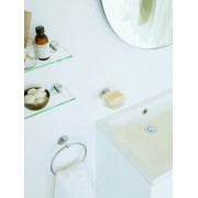 Cana porte-savon mural à coller chromé chromé 110x126x55 mm - LAUFEN H3831310040001 