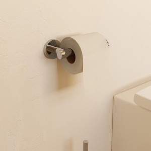 Niara porte-papier toilette sans couvercle pvd couleur inox 172x82x58 mm - LAUFEN H3840621610001 