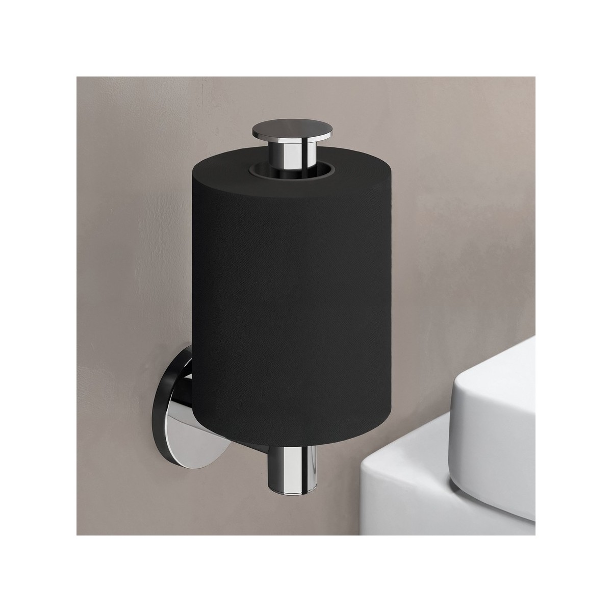 Niara porte-papier toilette vertical rose gold brossé 58x95x176 mm - LAUFEN H3840621620021 