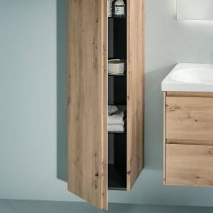 Lani armoire haute 1 porte charnières à gauche 355x335x1650mm chêne sauvage - LAUFEN H4037211122671 