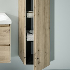 Lani armoire haute 1 porte charnières à droite 355x335x1650mm gris traffic - LAUFEN H4037221122661 