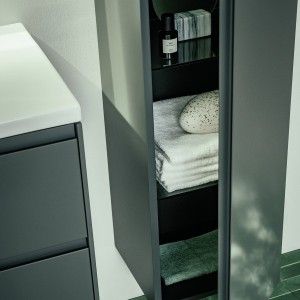 Lani armoire haute 1 porte charnières à droite 355x335x1650mm multicolour - LAUFEN H4037221129991 