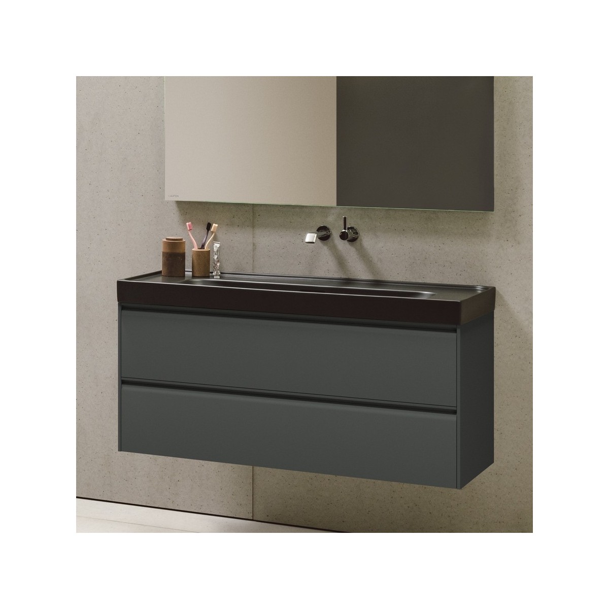 Meda meuble sous lavabo 1200 2t pour lavabo 814111 blanc mat 1180x450x515 mm - LAUFEN H4216320112601 