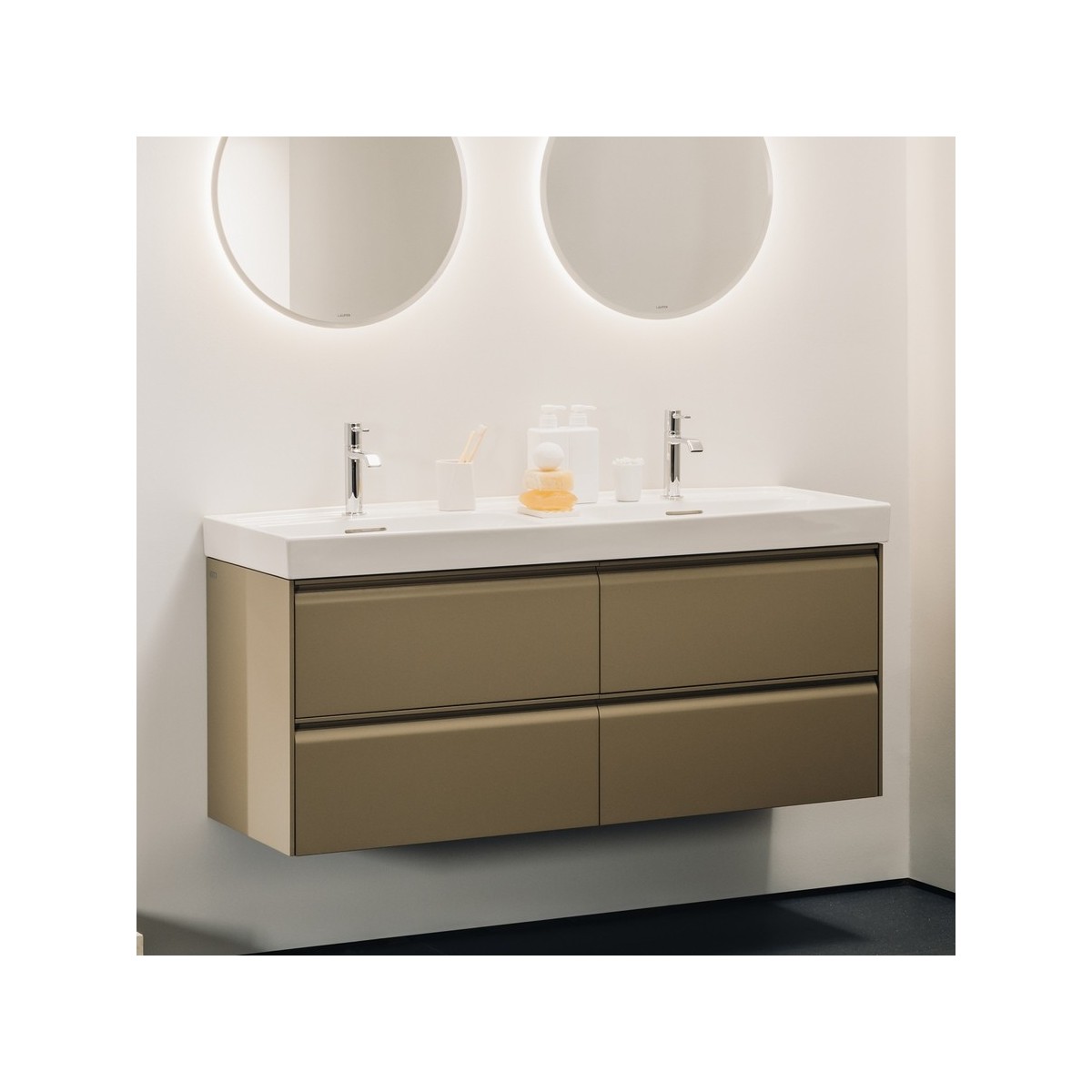 Meda meuble sous lavabo 1300 2t pour lavabo 814112 chêne sauvage 1285x450x515 mm - LAUFEN H4216440112671 