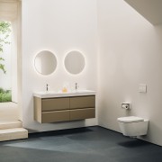Meda meuble sous lavabo 1300 2t pour lavabo 814112 chêne sauvage 1285x450x515 mm - LAUFEN H4216440112671 