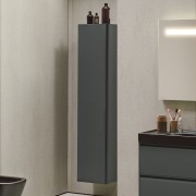 Meda armoire haute 1650 1 porte charnières à gauche chêne sauvage 355x335x1650mm - LAUFEN H4216510112671 