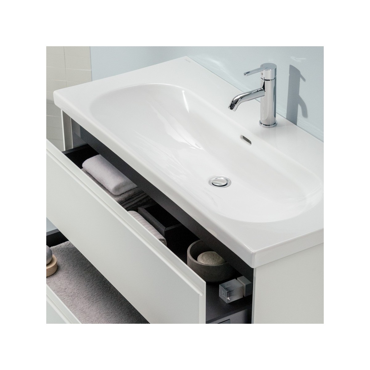 Lavabo lua 80 blanc - LAUFEN H8100870001041 