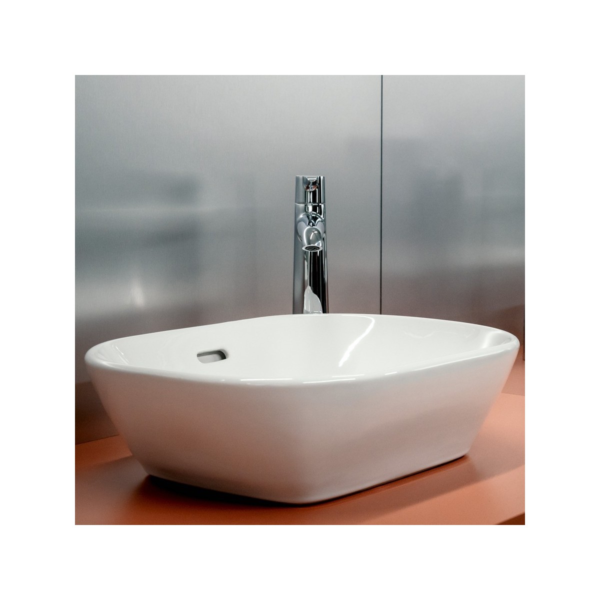 Lua vasque à poser ovale non percé 500x350x135 mm blanc - LAUFEN H8120830001091 