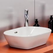 Lua vasque à poser ovale non percé 500x350x135 mm blanc - LAUFEN H8120830001091 