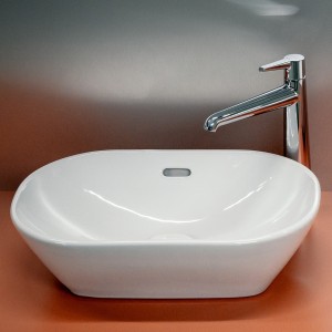 Lua vasque à poser, ovale non percé, sans trop-plein 500x350x135 mm blanc - LAUFEN H8120830001121 