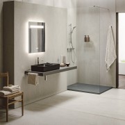 Meda vasque à poser avec plage de robinetterie à gauche blanc 600x350x120 mm - LAUFEN H8121130001121 