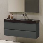 Meda lavabo mural ou à poser sur meuble blanc 1200x460x80 mm - LAUFEN H8141110001121 