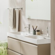 Meda lavabo double mural ou à poser sur meuble blanc 1300x460x80 mm - LAUFEN H8141120001041 
