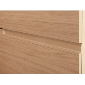 Victoria-n pack (meuble+lavabo+miroir+applique) 3 tiroirs 700 mm frêne clair - ROCA A852111541 