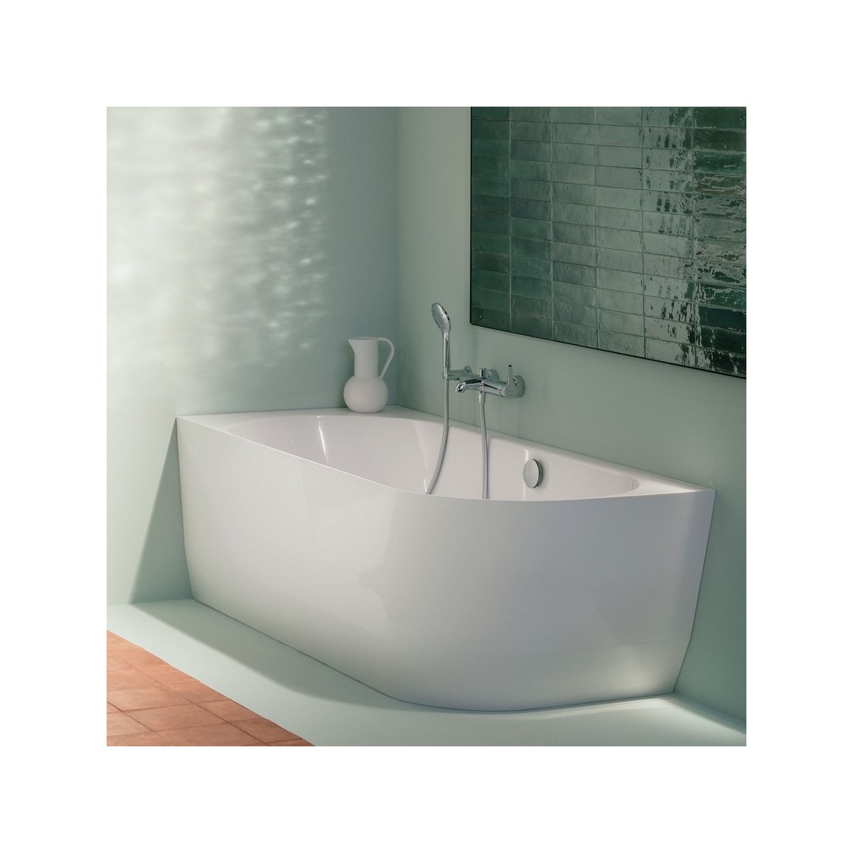 Laufen Pro Baignoire asymetrique 180 Blc - LAUFEN H2449560000001 