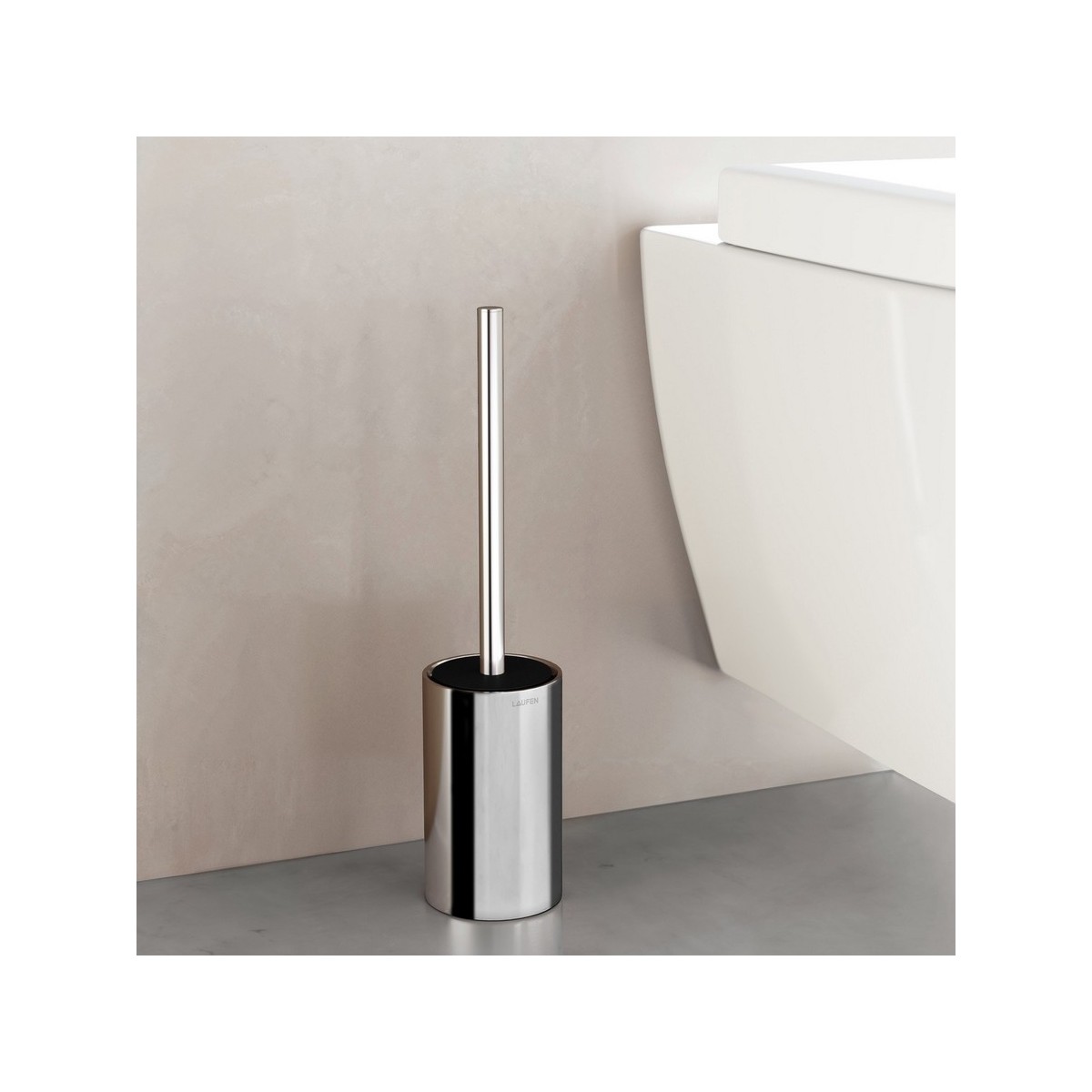 Niara porte-balayette mural chromé 90x112x387 mm - LAUFEN H3840610040001 