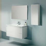 Lani armoire murale 1 porte charnières à droite 355x185x700mm blanc mat - LAUFEN H4037021122601 