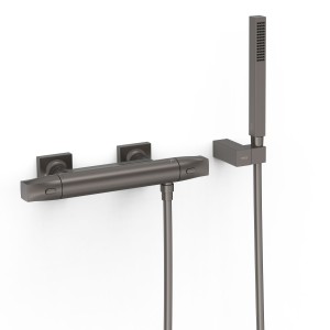 Robinet thermostatique mural pour douche Over-wall Graphite  - TRES 19016459GR 