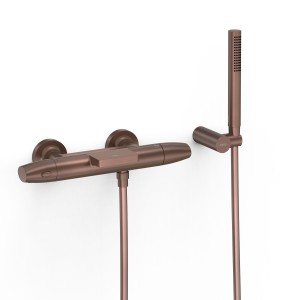 Robinet thermostatique mural pour baignoire et douche Over-wall Volcanic - TRES 19017479VO 