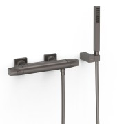 Robinet thermostatique mural pour douche Over-wall Graphite  - TRES 19016459GR 