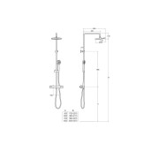 Victoria-T Plus Colonne De Douche Telescopic-Roca A5A2F18C00 