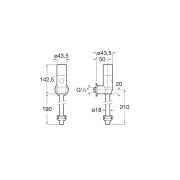 Sentronic-V Robinet Elec Urinoir - A5A9A79C00 ROCA 