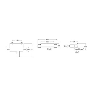 T-2000 Mitigeur Bain Douche Mural - A5A1288C00 ROCA 
