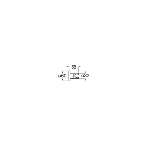Support De Douchette Rond Titanium Black - ROCA A5B1350CN0 