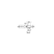 Coude mural 1/2" blanc mat - ROCA A5B1450B00 