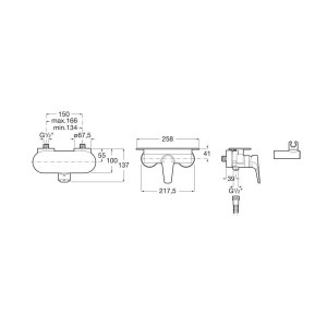 Atlas Tablette Clipsable Pr Mit Dche - A5B4961TP0 ROCA 