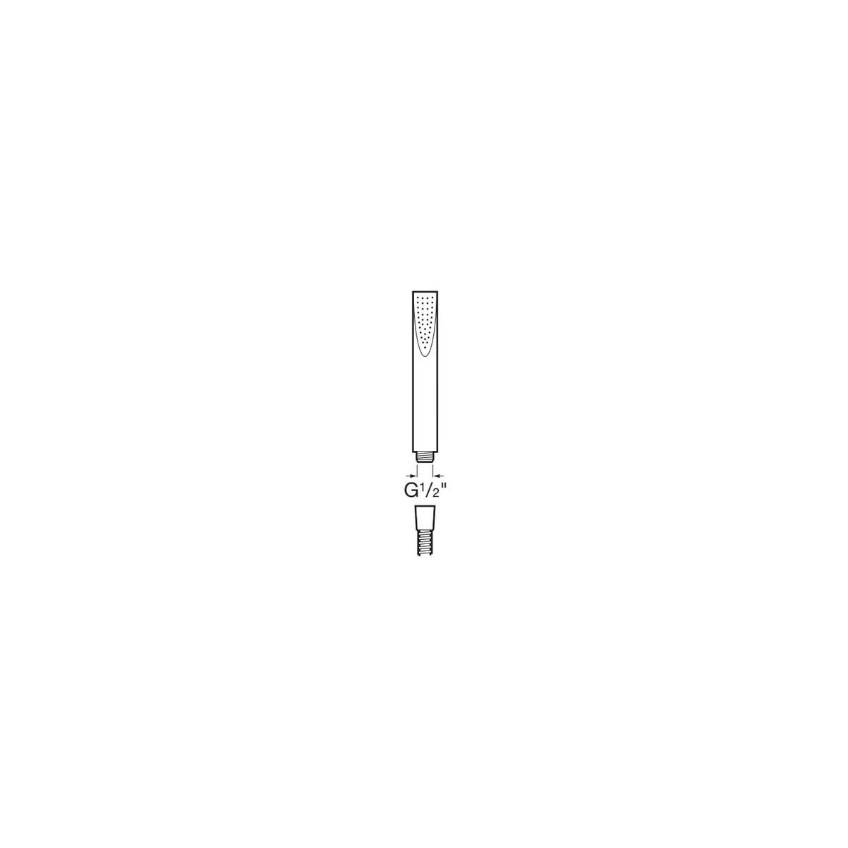 Douchette Telephone Bisel Ch - ROCA A5B9047C00 
