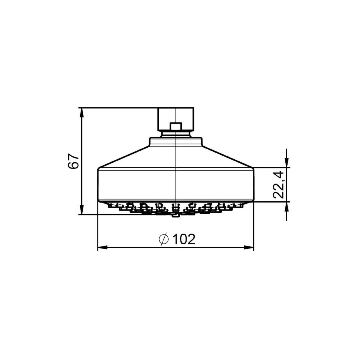 Stella Pomme De Douche 100/3 - ROCA A5BF103C00 