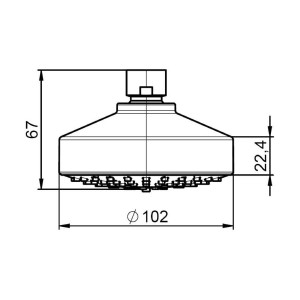 Stella Pomme De Douche 100/1 - ROCA A5BH103C00 